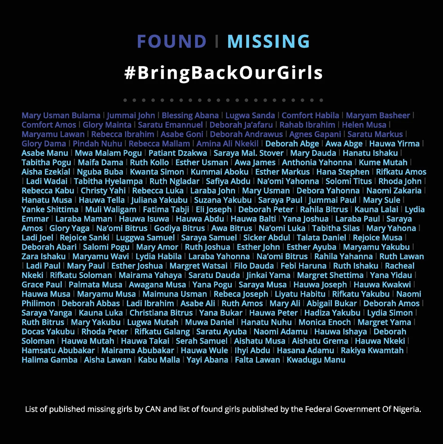 Bring Back Our Girls campaign image